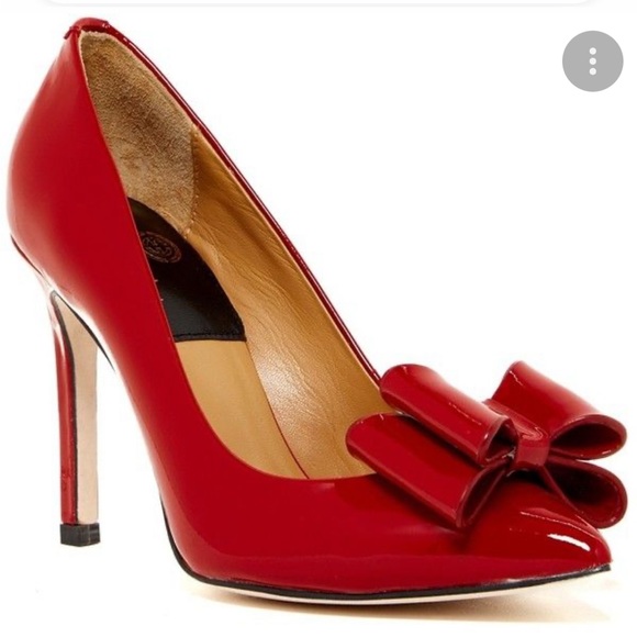 CECELIA NEW YORK Shoes - CECILIA New York Sweet Patent  Leather Bow Pumps Heels 7.5